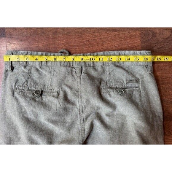 Private Member PM Brand Linen Blend Pants‎ XL Green Drawstring Style 82142 - Picture 8 of 12